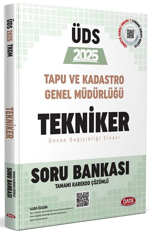 2025 GYS ÜDS Tapu Kadastro Tekniker Soru Bankası Çözümlü Ünvan Değişikliği Görevde Yükselme Data Yayınları