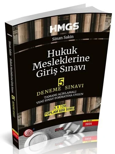 2025 HMGS 5 Deneme Çözümlü 2. Baskı - Sinan Sakin Savaş Yayınları 2025 HMGS 5 Deneme Çözümlü 2. Baskı - Sinan Sakin Savaş Yayınları