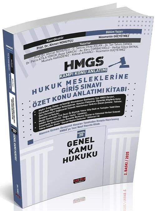 2025 HMGS Genel Kamu Hukuku Özet Konu Anlatımı Modül-20 2. Baskı - Nizamettin Güçyetmez Savaş Yayınları 2025 HMGS Genel Kamu Hukuku Özet Konu Anlatımı Modül-20 2. Baskı - Nizamettin Güçyetmez Savaş Yayınları