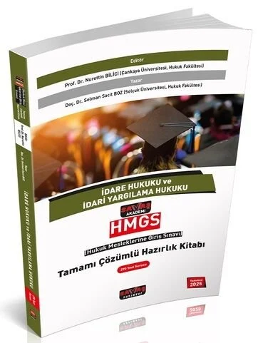 2025 HMGS İdare Hukuku ve İdari Yargılama Hukuku Hazırlık Kitabı Çözümlü - Nurettin Bilici, Selman Sacit Boz Savaş Yayınları