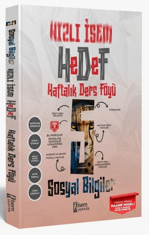 2025 Hızlı İsem 5.Sınıf Sosyal Bilgiler Haftalık Ders Föyü İsem Yayıncılık