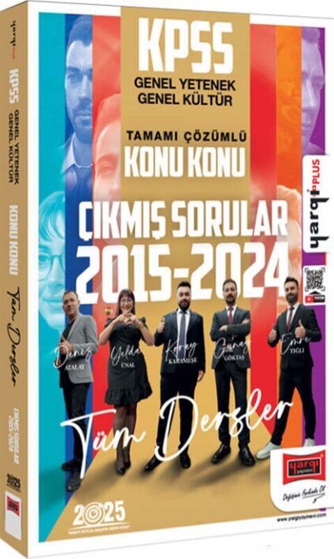 2025 KPSS GK GY 2015 2024 Tamamı Çözümlü Konu Konu Çıkmış Sorular Yargı Yayınları