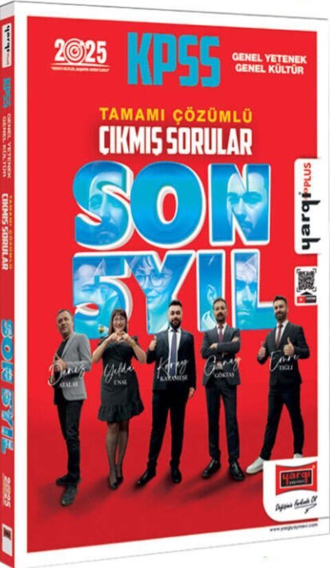 2025 KPSS GK GY Tamamı Çözümlü Son 5 Yıl Çıkmış Sorular Yargı Yayınları