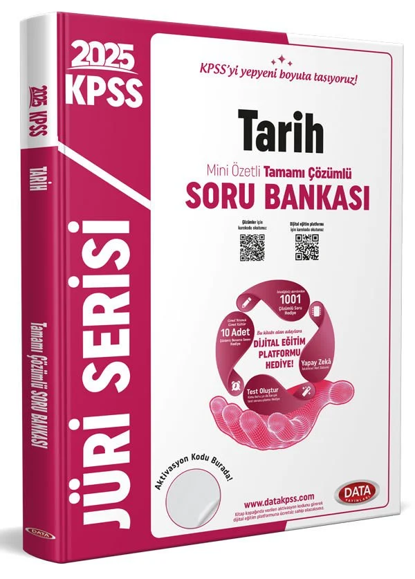 2025 KPSS Jüri Serisi Tarih Mini Özetli Tamamı Çözümlü Soru Bankası Data Yayınları