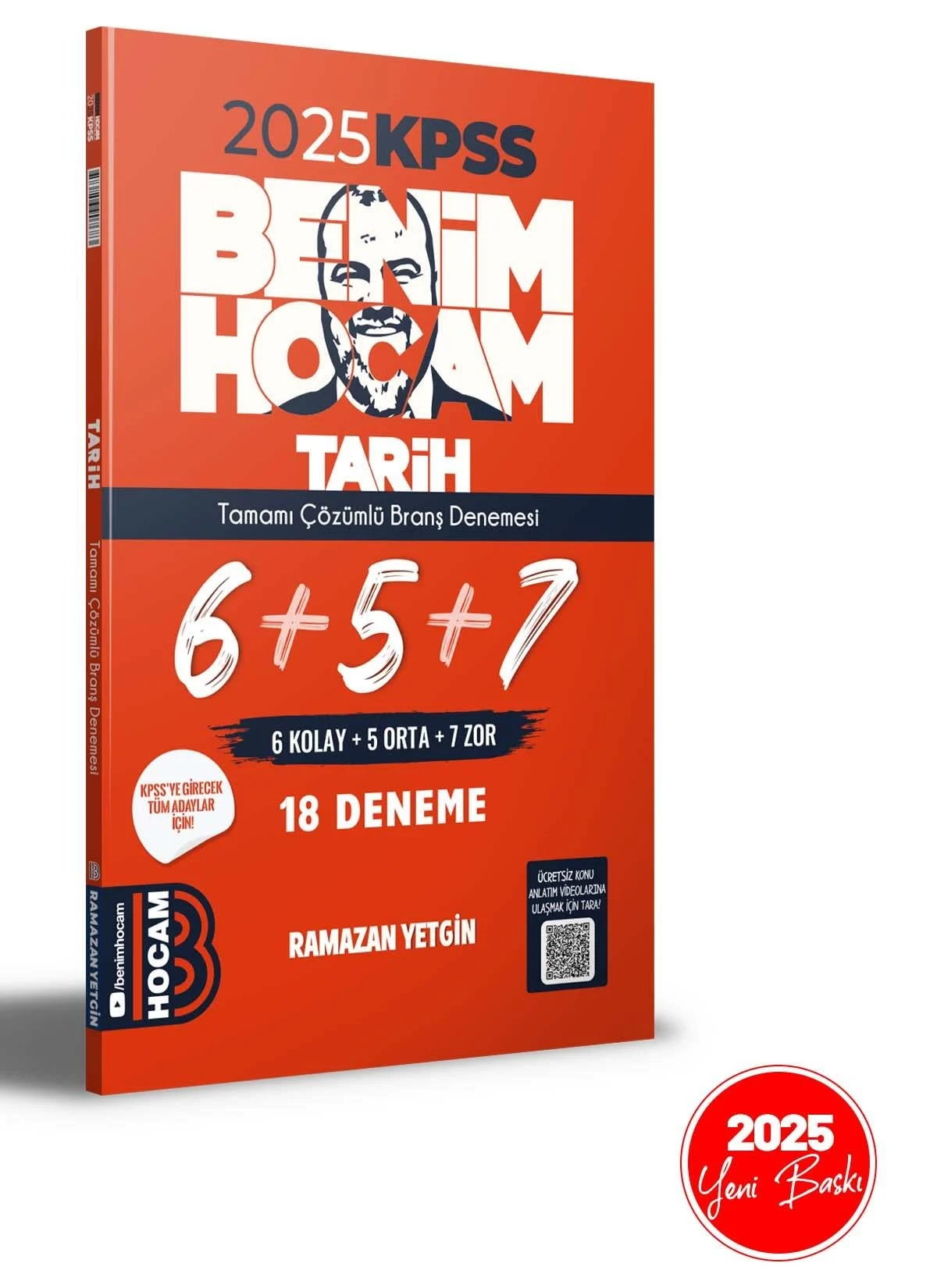 2025 KPSS Tarih Tamamı Çözümlü 6+5+7 Deneme Benim Hocam Yayınları