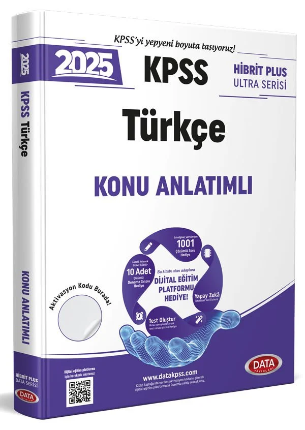 2025 KPSS Türkçe Hibrit Plus Ultra Serisi Konu Anlatımlı Data Yayınları
