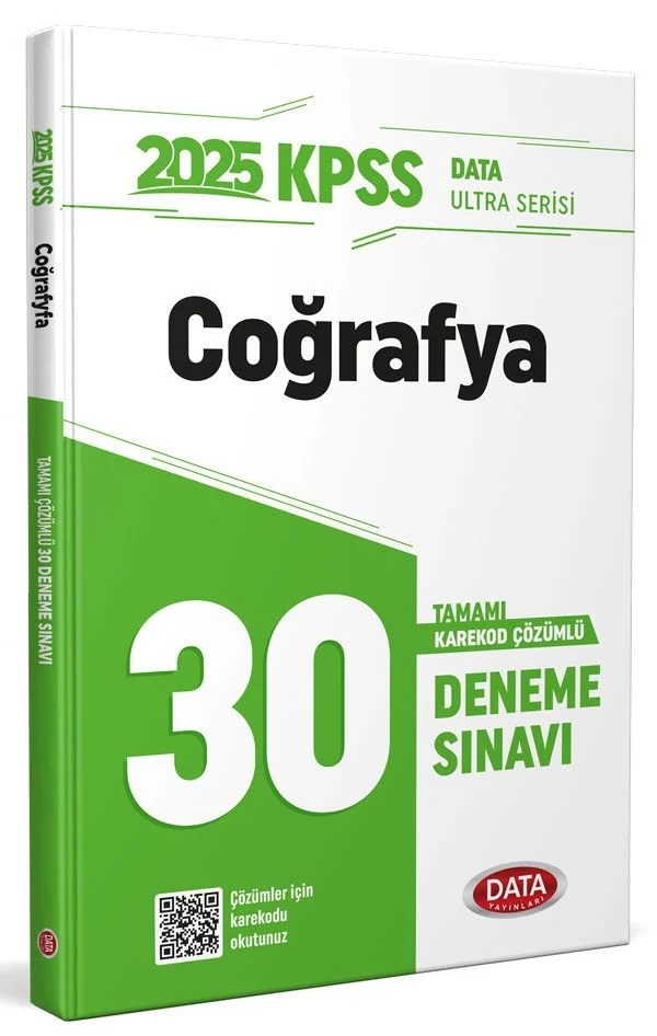2025 KPSS Ultra Serisi Coğrafya 30 Deneme Sınavı Data Yayınları