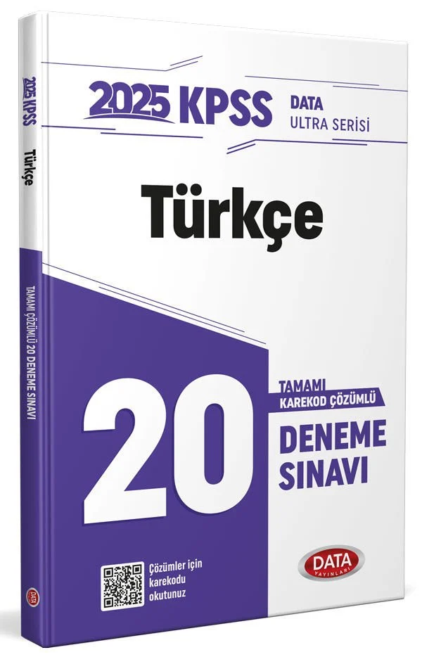 2025 KPSS Ultra Serisi Türkçe 20 Deneme Sınavı Data Yayınları