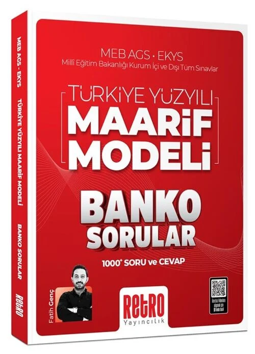 2025 MEB-AGS EKYS Türkiye Yüzyılı Maarif Modeli Banko Sorular Soru Bankası - Fatih Genç Retro Yayıncılık 2025 MEB-AGS EKYS Türkiye Yüzyılı Maarif Modeli Banko Sorular Soru Bankası - Fatih Genç Retro Yayıncılık