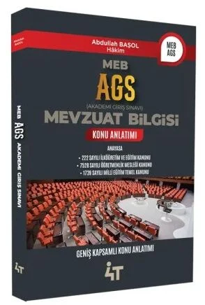 2025 MEB AGS Mevzuat Bilgisi Konu Anlatımı 4T Yayınları