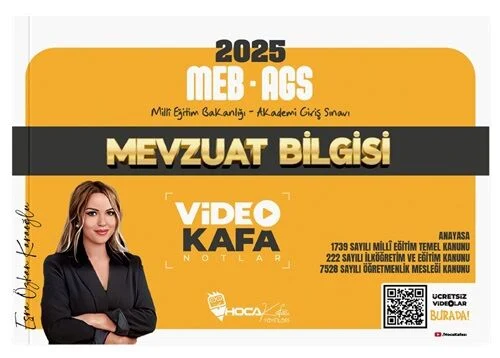 2025 MEB AGS Mevzuat Bilgisi Video Kafa Notlar Hoca Kafası Yayınları