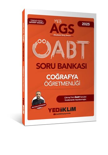 2025 MEB AGS ÖABT Coğrafya Öğretmenliği Soru Bankası Yediiklim Yayınları 2025 MEB AGS ÖABT Coğrafya Öğretmenliği Soru Bankası Yediiklim Yayınları