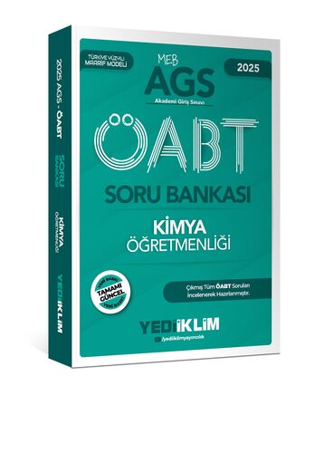 2025 MEB AGS ÖABT Kimya Öğretmenliği Soru Bankası Yediiklim Yayınları