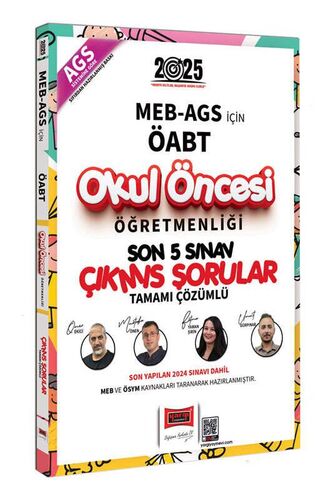 2025 MEB AGS ÖABT Okul Öncesi Öğretmenliği Son 5 Sınav Çıkmış Sorular Yargı Yayınları