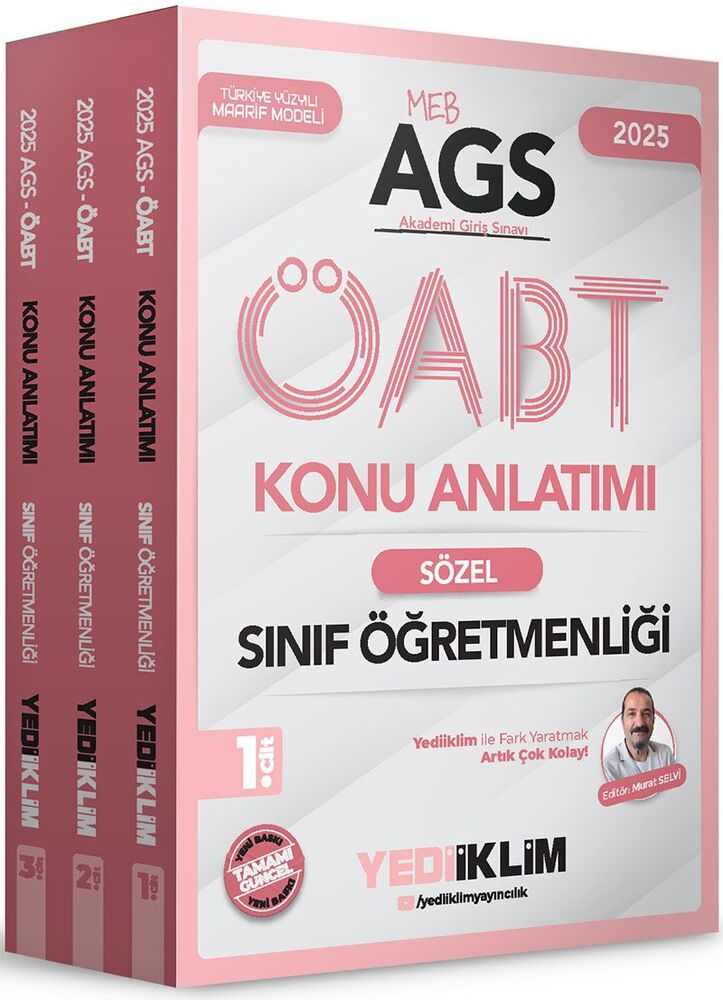 2025 MEB AGS ÖABT Sınıf Öğretmenliği Konu Anlatımı Yediiklim Yayınları