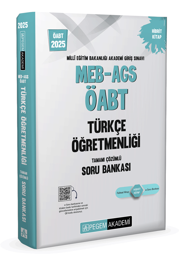 2025 MEB AGS ÖABT Türkçe Öğretmenliği Tamamı Çözümlü Soru Bankası Pegem Akademi Yayıncılık 2025 MEB AGS ÖABT Türkçe Öğretmenliği Tamamı Çözümlü Soru Bankası Pegem Akademi Yayıncılık