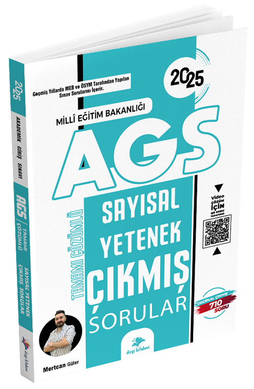 2025 MEB-AGS Sayısal Yetenek Çıkmış Sorular Çözümlü  Dizgi Kitap Yayınları