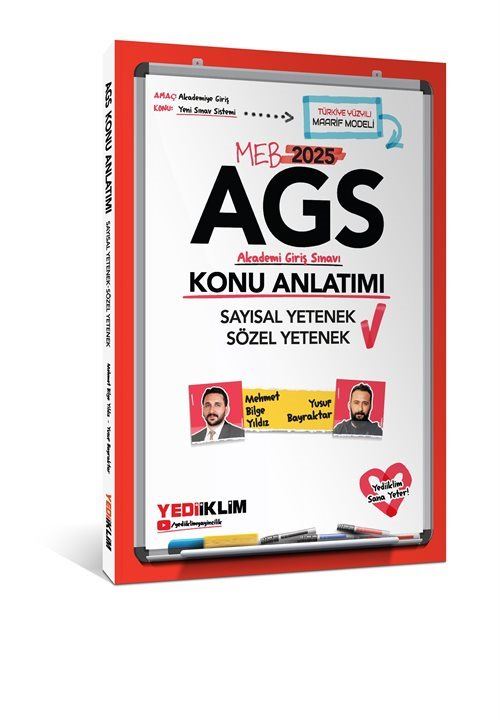 MEB AGS Sözel Yetenek Sayısal Yetenek Konu Anlatımı Yediiklim Yayınları