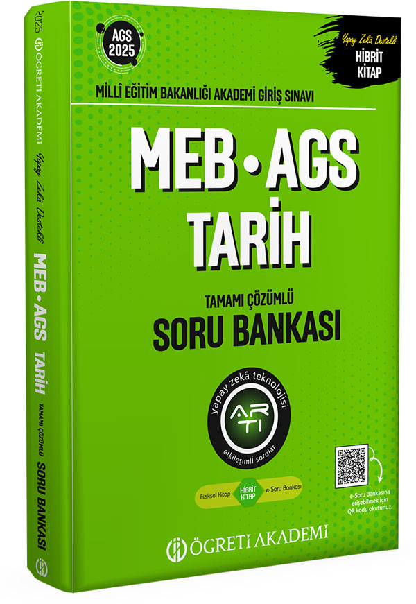 2025 MEB-AGS Tarih Tamamı Çözümlü Soru Bankası Pegem Akademi Yayıncılık