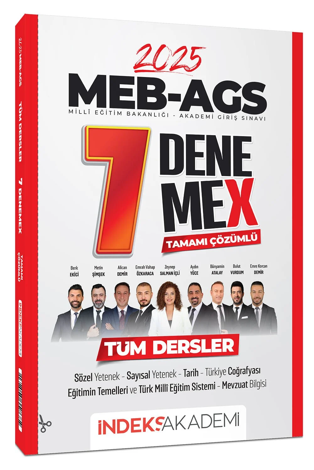 2025 MEB-AGS Tüm Dersler 7 DenemeX Çözümlü İndeks Akademi Yayıncılık