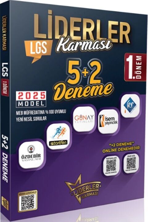 2025 Model 8. Sınıf LGS Tüm Dersler 5+2 Deneme Liderler Karması