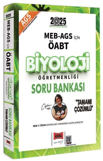 2025 ÖABT MEB-AGS Biyoloji Öğretmenliği Soru Bankası Çözümlü - Çiğdem Yiğit Yargı Yayınları