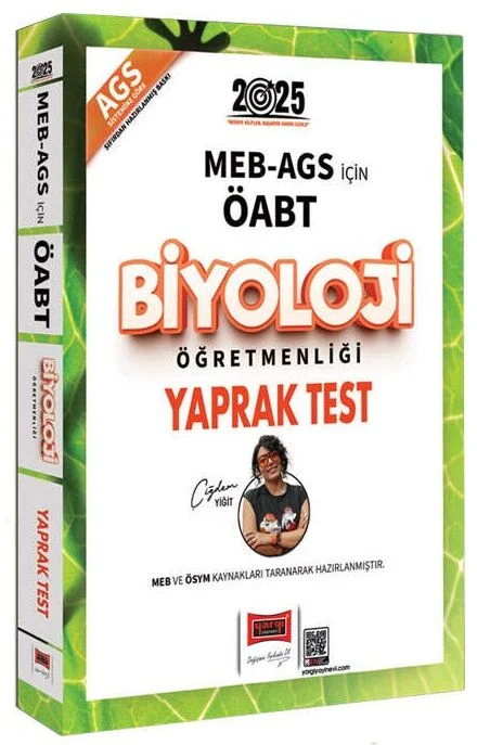2025 ÖABT MEB-AGS Biyoloji Öğretmenliği Yaprak Test - Çiğdem Yiğit Yargı Yayınları