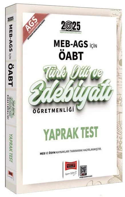 2025 ÖABT MEB-AGS Türk Dili ve Edebiyatı Öğretmenliği Yaprak Test Yargı Yayınları