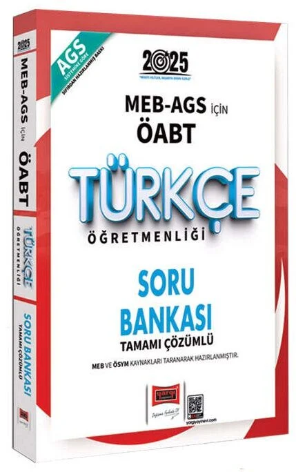 2025 ÖABT MEB-AGS Türkçe Öğretmenliği Soru Bankası Çözümlü Yargı Yayınları
