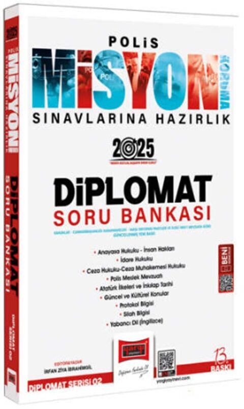 2025 Polis Misyon Sınavlarına Hazırlık Diplomat Serisi Diplomat Soru Bankası Yargı Yayınları