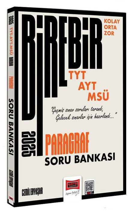 2025 YKS TYT AYT MSÜ Paragraf Soru Bankası Birebir Serisi - Cemil Eryaşar Yargı Yayınları