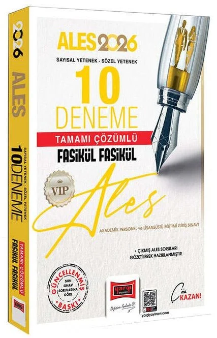 2026 ALES VIP Fasikül 10 Deneme Çözümlü Yargı Yayınları 2026 ALES VIP Fasikül 10 Deneme Çözümlü Yargı Yayınları