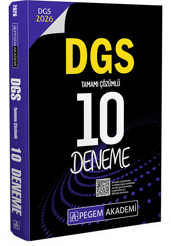 2026 DGS Tamamı Çözümlü 10 Deneme Pegem Akademi Yayıncılık