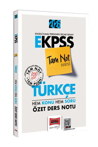 2026 E-KPSS Tam Not Serisi Türkçe Hem Konu Hem Soru Özet Ders Notu Yargı Yayınları