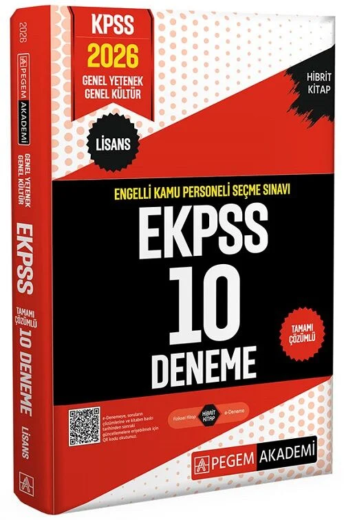 2026 EKPSS 10 Deneme Çözümlü Pegem Akademi Yayınları