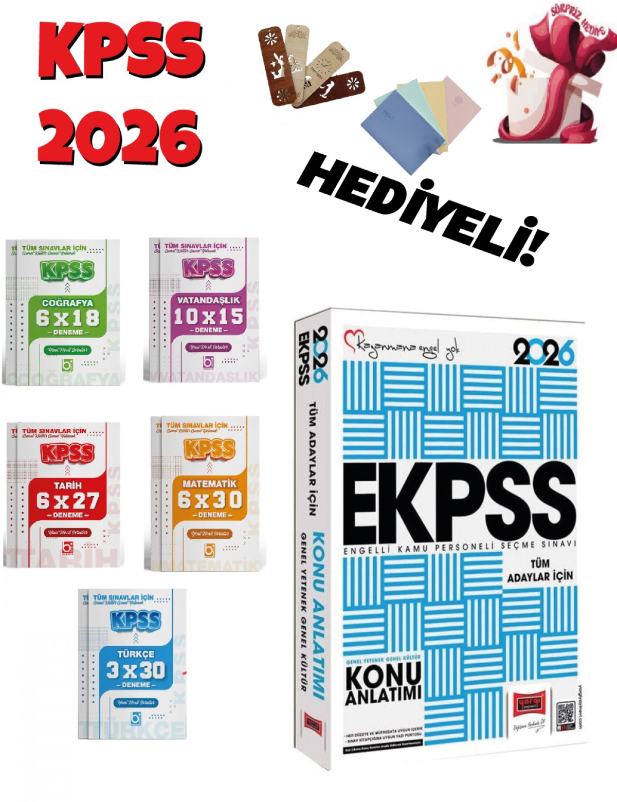 2026 EKPSS Konu Anlatımı ve Deneme Seti 6 Kitap Bigelio ve Yargı Yayınları 2026 EKPSS Konu Anlatımı ve Deneme Seti 6 Kitap Bigelio ve Yargı Yayınları