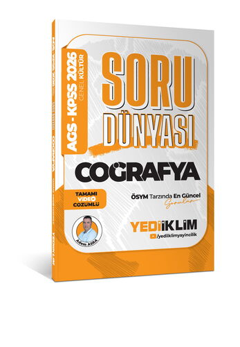 2026 KPSS-AGS Coğrafya Tamamı Video Çözümlü Soru Dünyası Yediiklim Yayınları