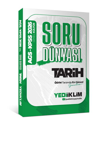 2026 KPSS-AGS Genel Kültür Tarih Soru Dünyası Yediiklim Yayınları