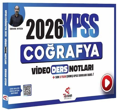 2026 KPSS Coğrafya Video Ders Notları - Erhan Aydın Tekrar Akademi Yayınları 2026 KPSS Coğrafya Video Ders Notları - Erhan Aydın Tekrar Akademi Yayınları