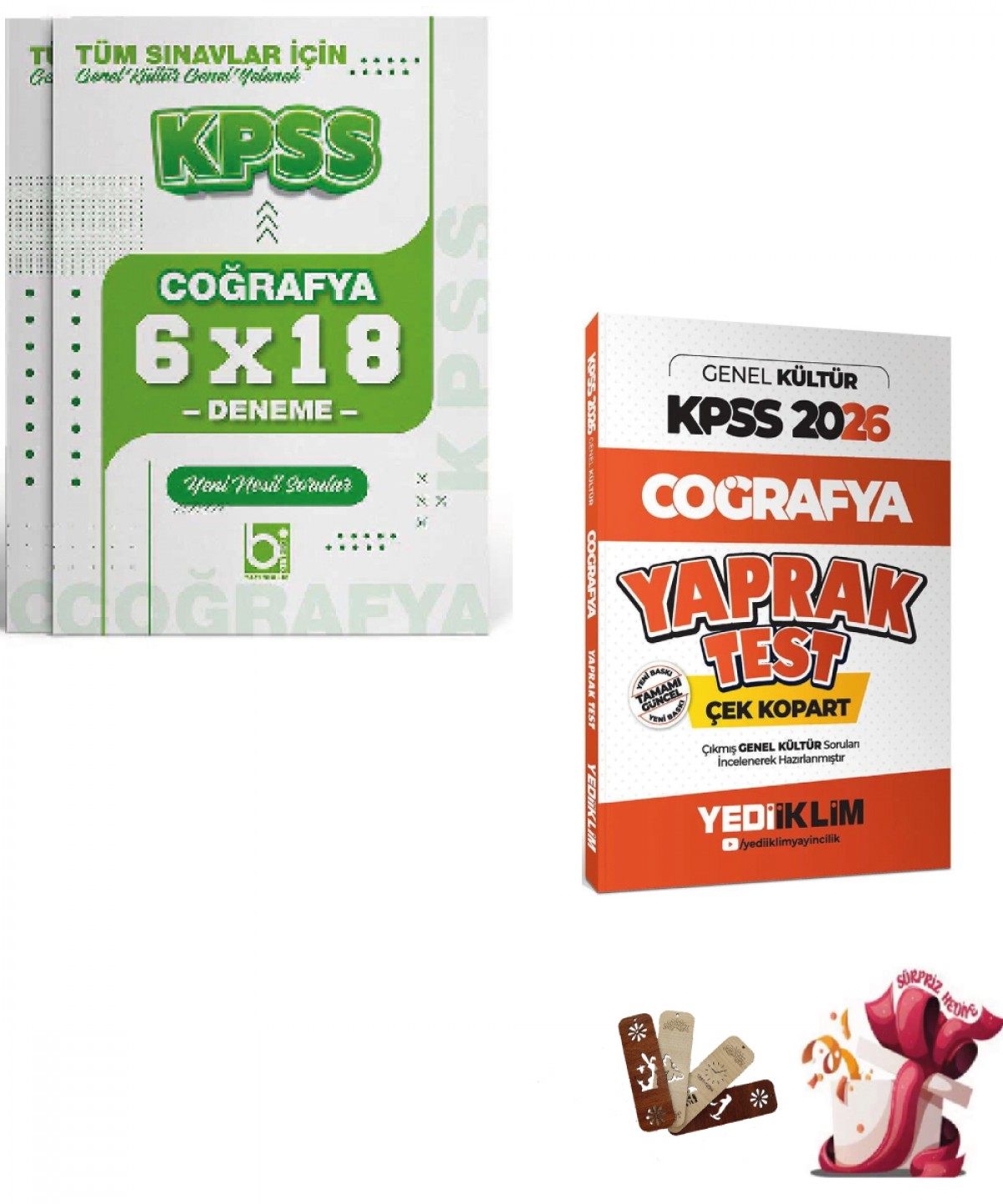 2026 KPSS Coğrafya Yaprak Test ve Deneme Seti Yediiklim ve Bigelio Yayıncılık