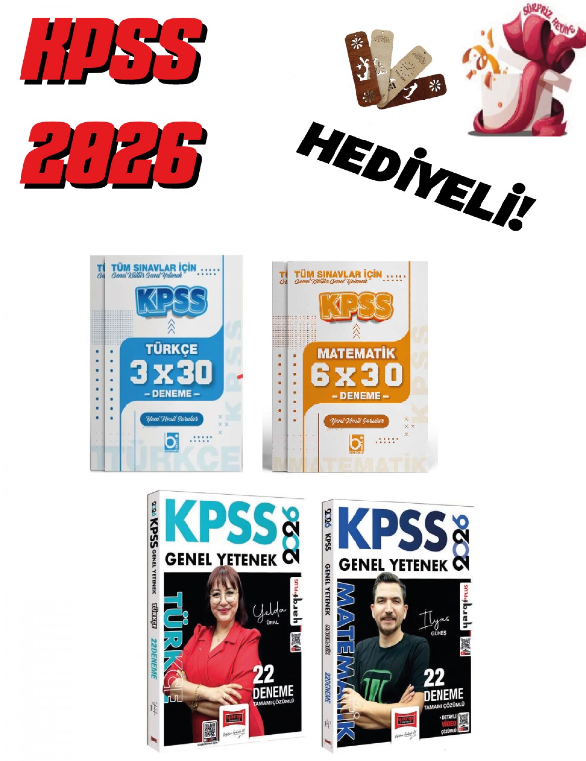 2026 KPSS Genel Yetenek 53 Deneme Seti 4 Kitap Bigelio ve Yargı Yayınları