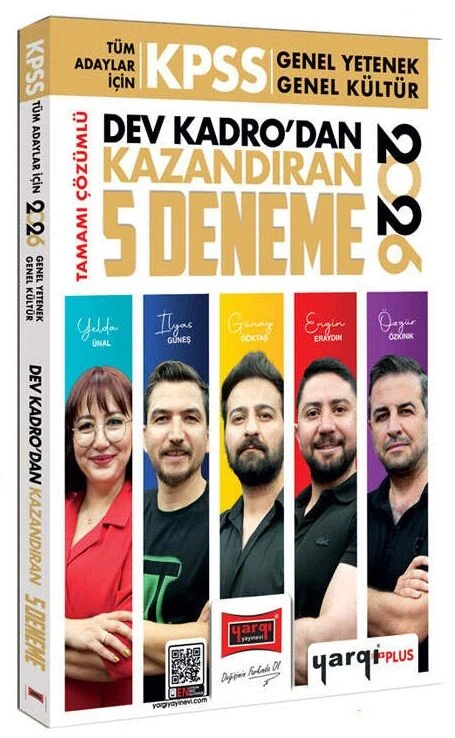 2026 KPSS Genel Yetenek Genel Kültür Dev Kadrodan Kazandıran 5 Deneme Çözümlü Yargı Yayınları