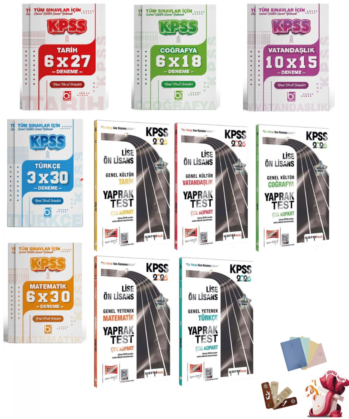 2026 KPSS Lise Ön Lisans Genel Kültür Genel Yetenek Deneme ve Yaprak Test Seti Yargı ve Bigelio Yayıncılık 2026 KPSS Lise Ön Lisans Genel Kültür Genel Yetenek Deneme ve Yaprak Test Seti Yargı ve Bigelio Yayıncılık