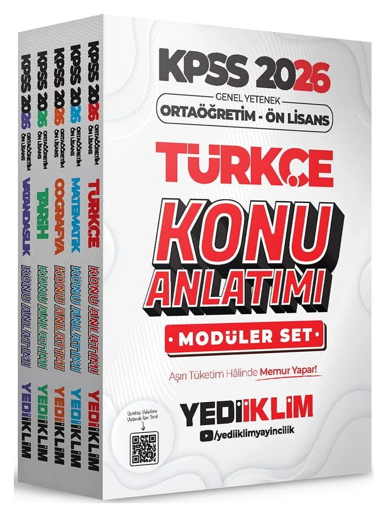 2026 KPSS Lise Ortaöğretim Ön Lisans Konu Anlatımlı Modüler Set Yediiklim Yayınları 2026 KPSS Lise Ortaöğretim Ön Lisans Konu Anlatımlı Modüler Set Yediiklim Yayınları