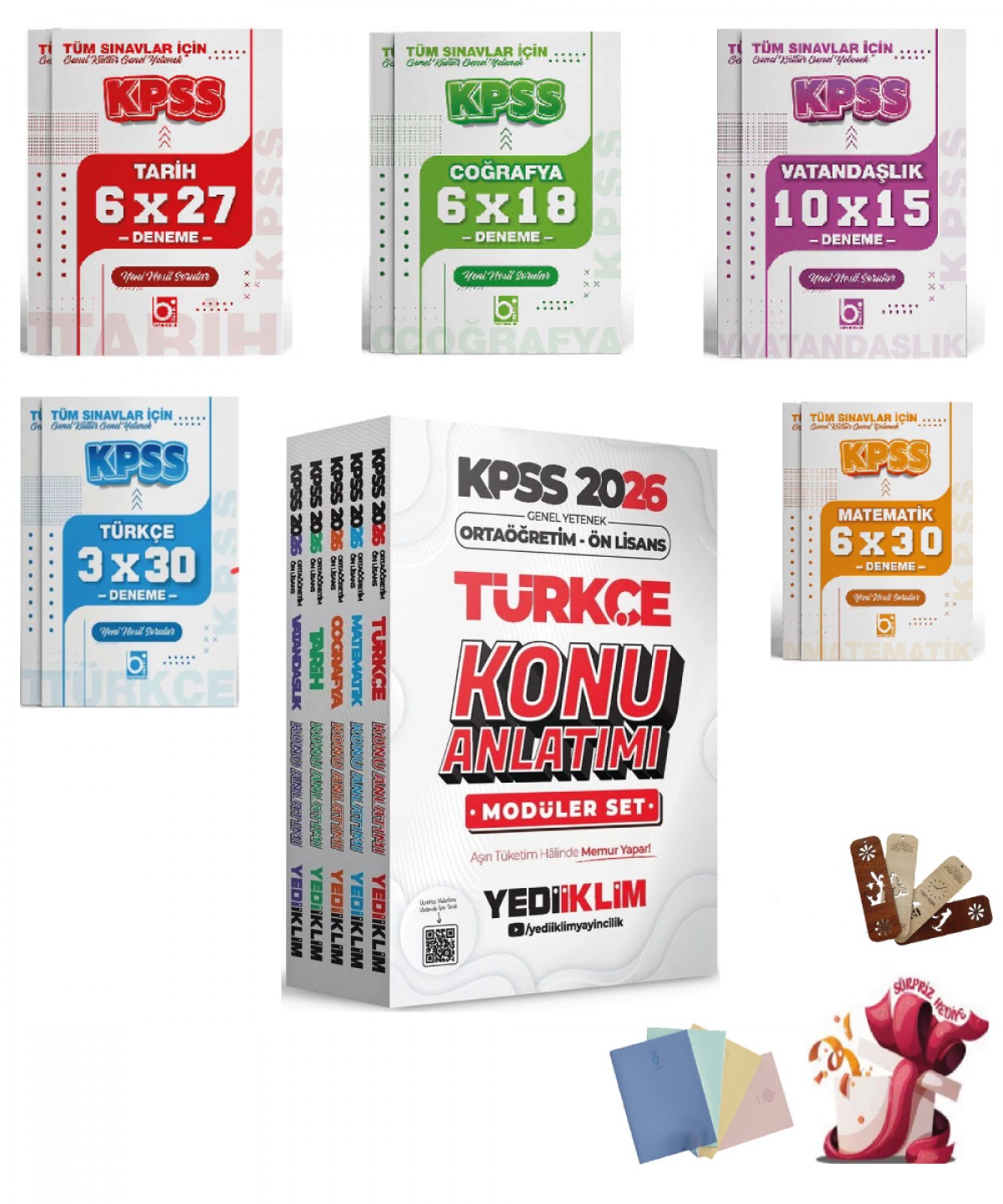 2026 KPSS Lise Ortaöğretim Ön Lisans Konu Anlatımlı ve Deneme Seti Yediiklim ve Bigelio Yayıncılık 2026 KPSS Lise Ortaöğretim Ön Lisans Konu Anlatımlı ve Deneme Seti Yediiklim ve Bigelio Yayıncılık
