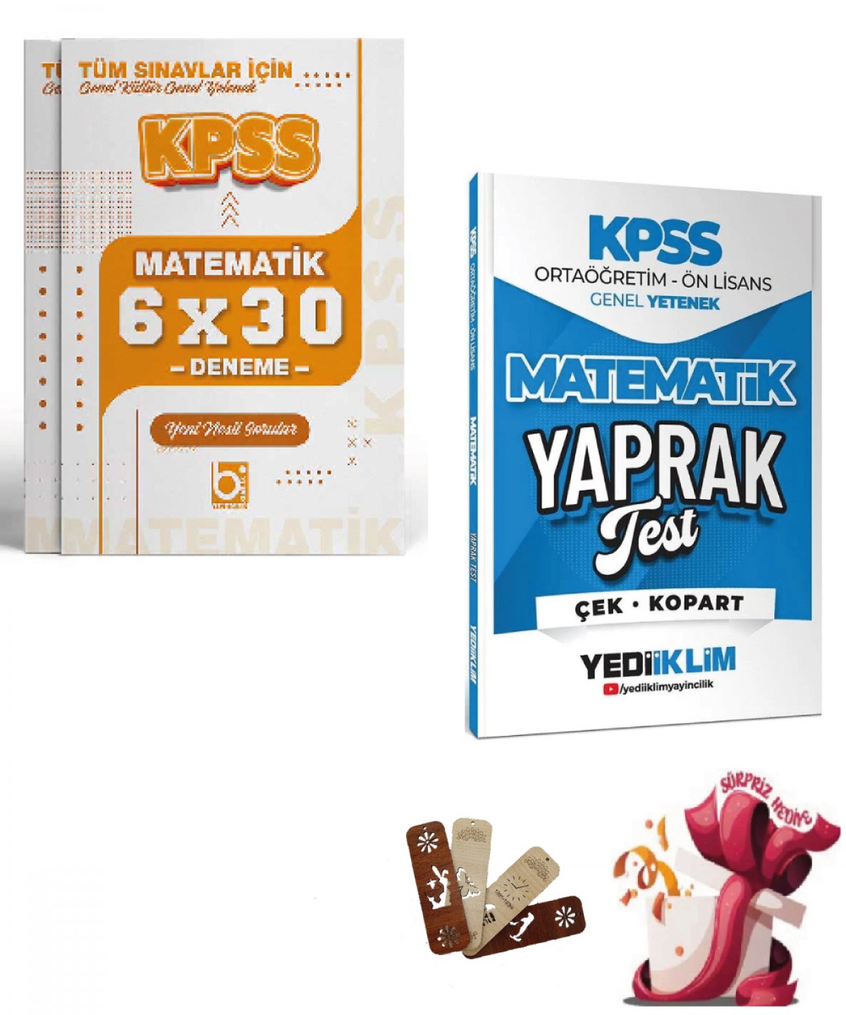 2026 KPSS Lise Ortaöğretim Ön Lisans Matematik Yaprak Test ve Deneme Seti Yediiklim ve Bigelio Yayıncılık