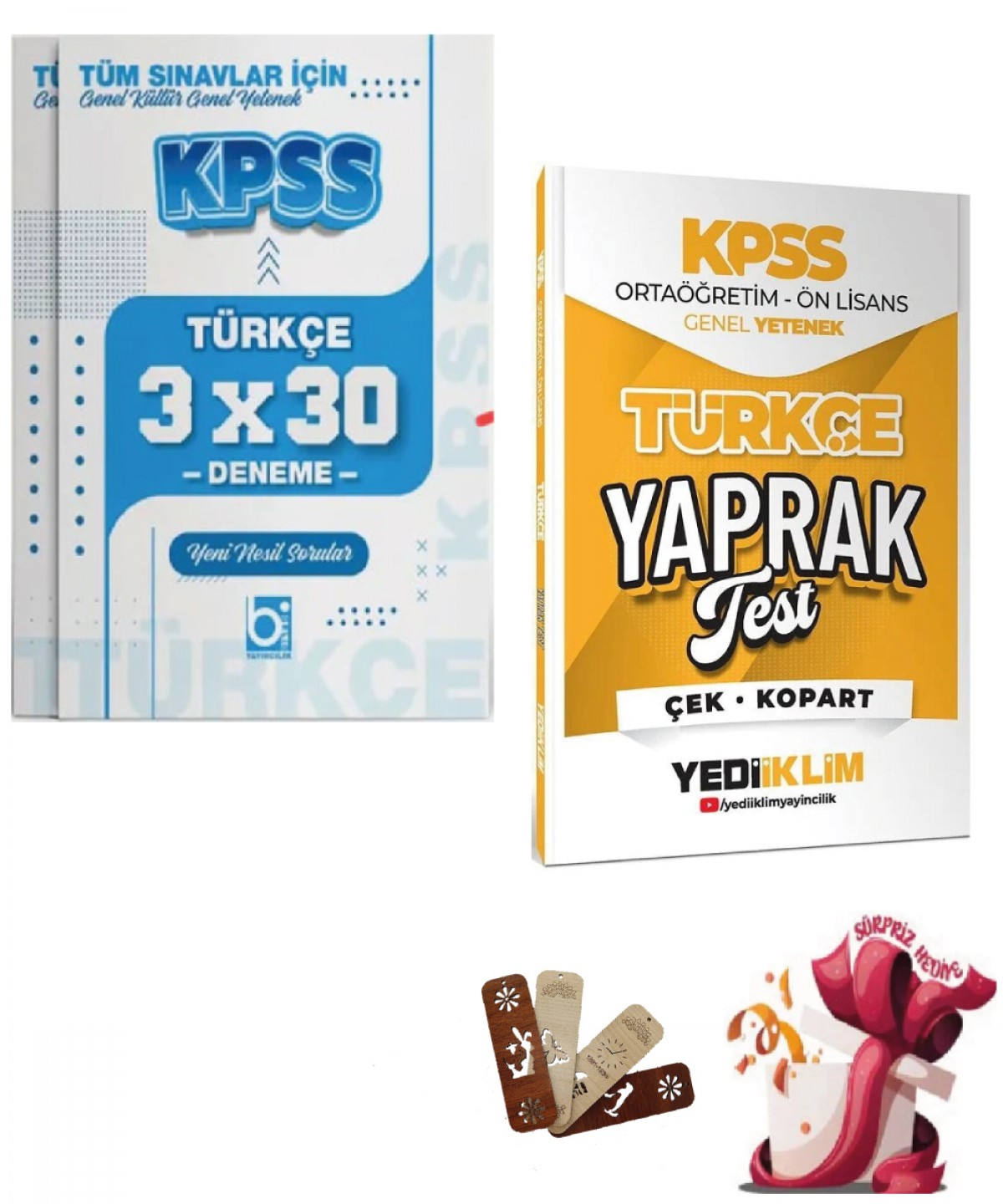 2026 KPSS Lise Ortaöğretim Ön Lisans Türkçe Yaprak Test ve Deneme Seti Yediiklim ve Bigelio Yayıncılık