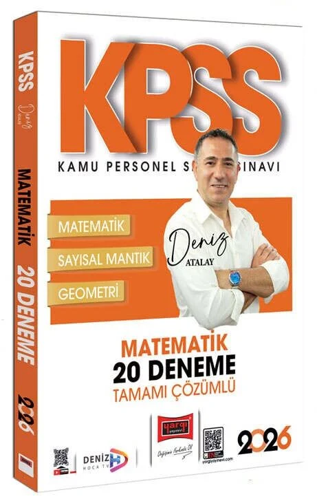 2026 KPSS Matematik 20 Deneme Çözümlü - Deniz Atalay Yargı Yayınları 2026 KPSS Matematik 20 Deneme Çözümlü - Deniz Atalay Yargı Yayınları