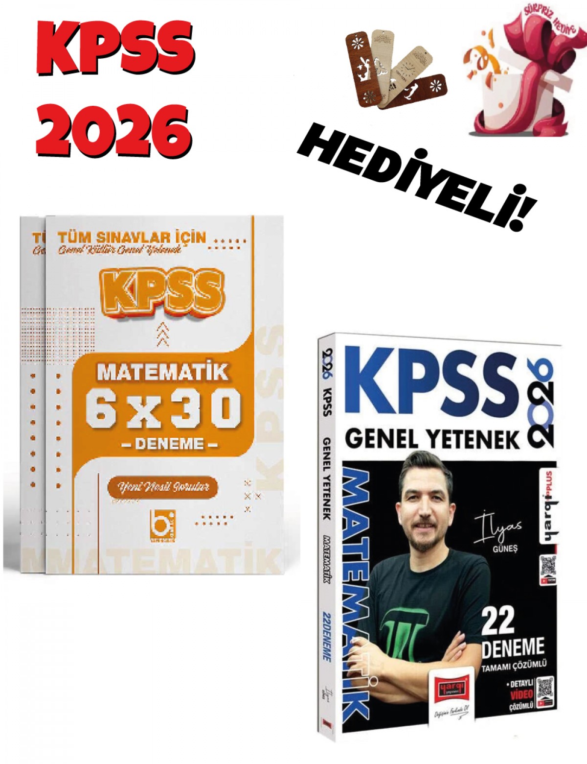 2026 KPSS Matematik 22 + 6 Deneme Seti 2 Kitap Bigelio ve Yargı Yayınları
