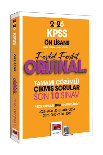 Yargı 2026 KPSS Ön Lisans GK-GY Fasikül Fasikül Orijinal Tamamı Çözümlü Çıkmış Son 10 Sınav Yargı Yayınları Yargı 2026 KPSS Ön Lisans GK-GY Fasikül Fasikül Orijinal Tamamı Çözümlü Çıkmış Son 10 Sınav Yargı Yayınları